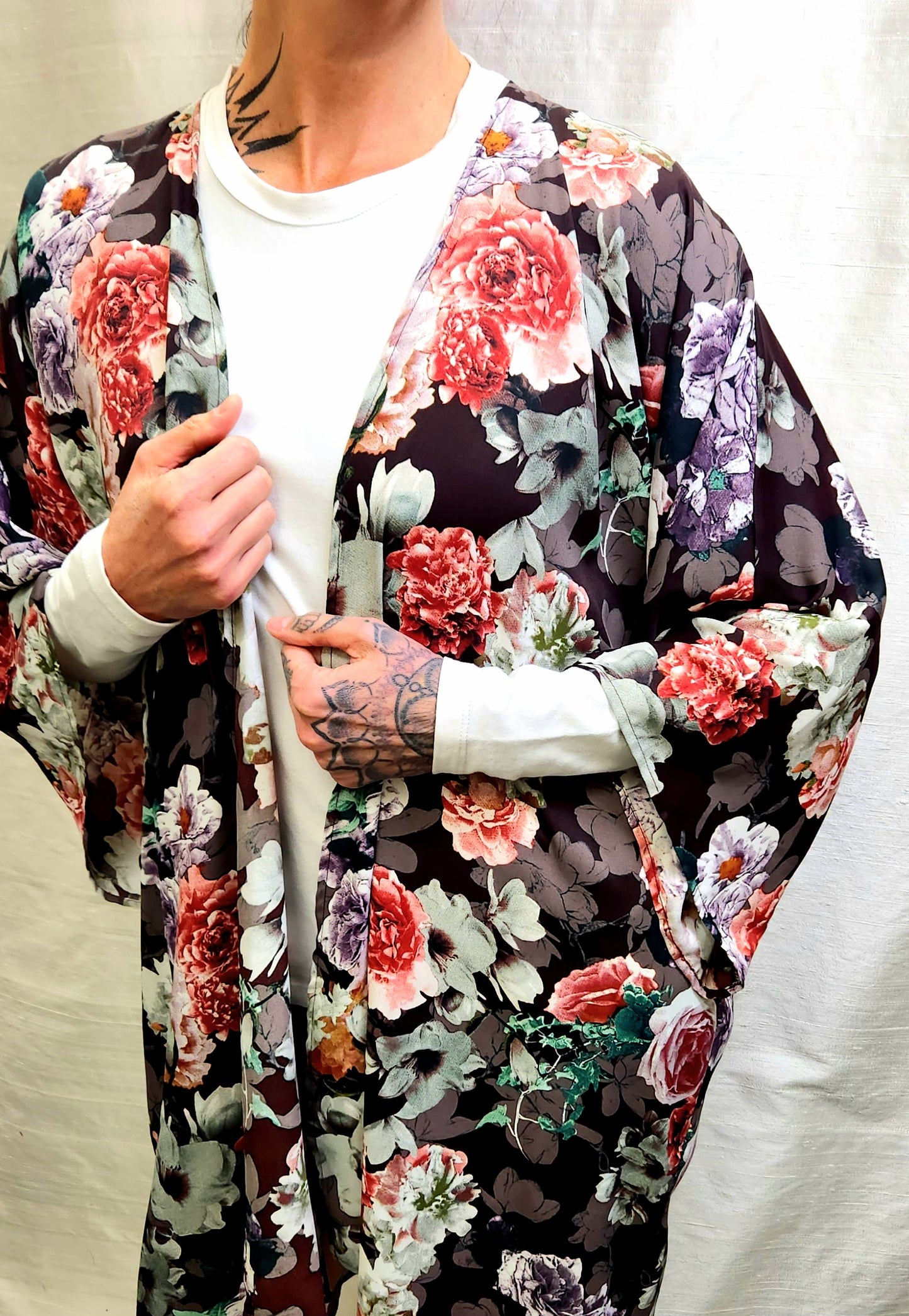 Kimono - Long length (floral)