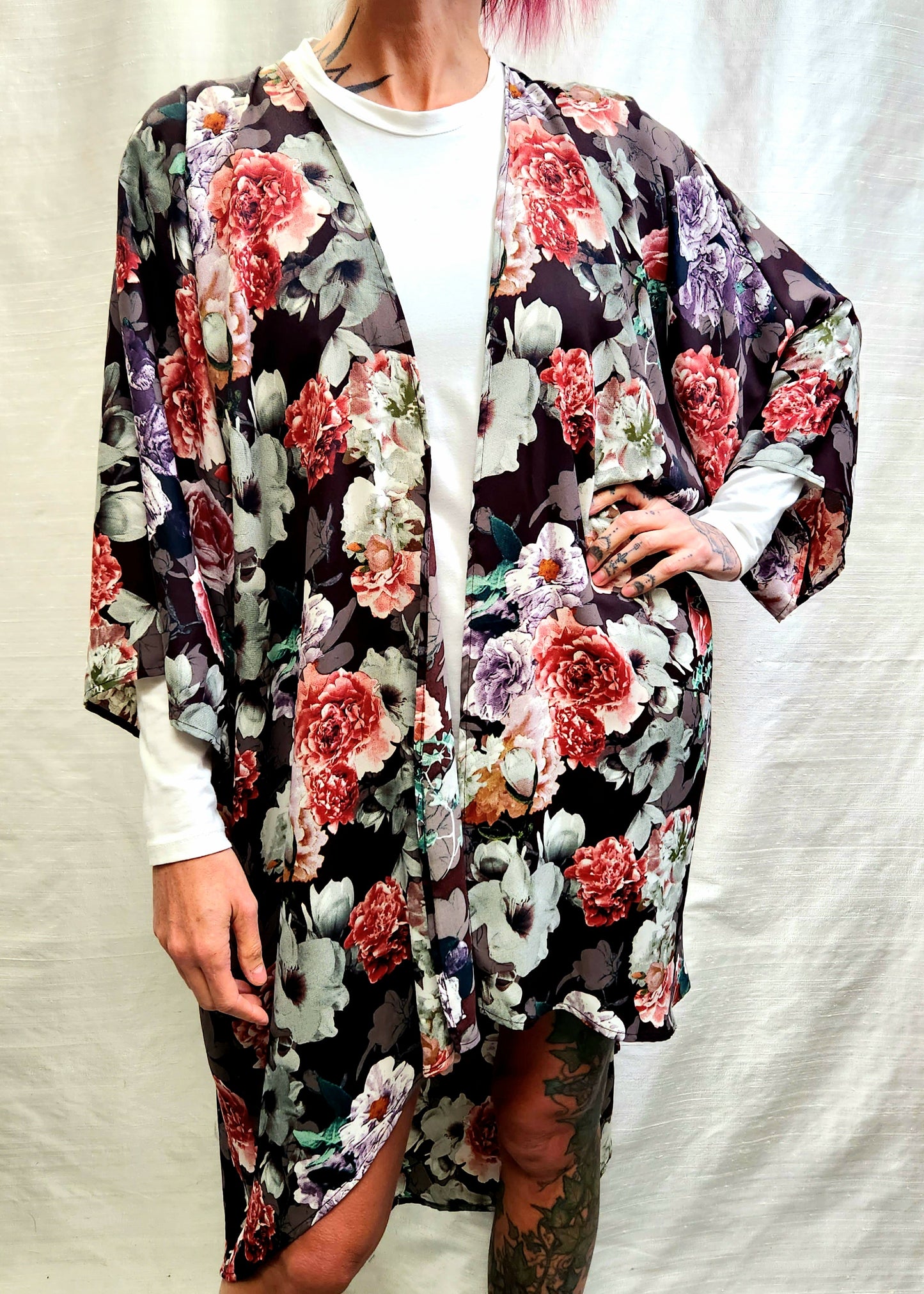 Kimono - Mid length (floral)
